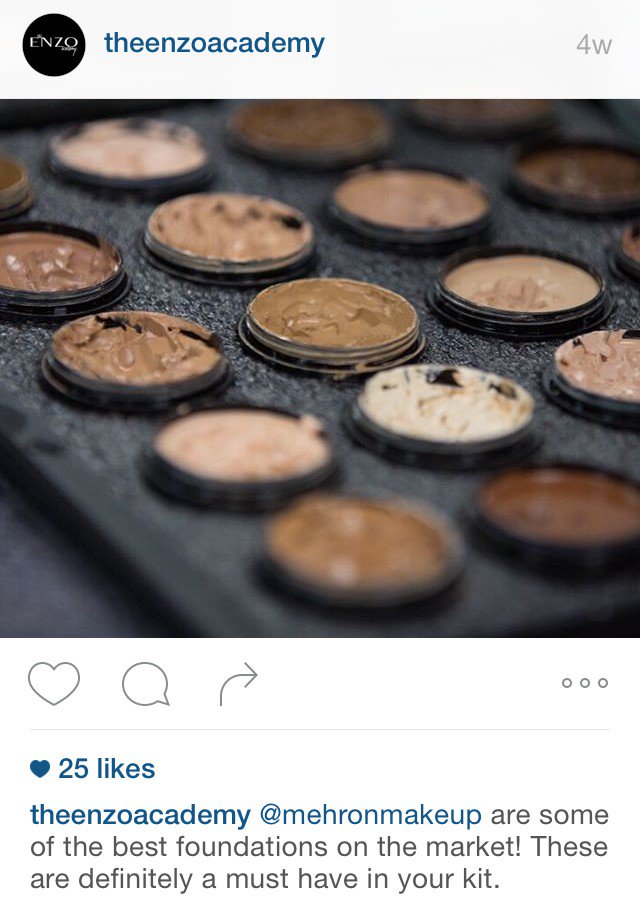 mehronmakeup's tweet photo. Thank you @EnzoMilanoPro for the #CelebrePro shout out. Love the picture! https://t.co/nfcW48Duma