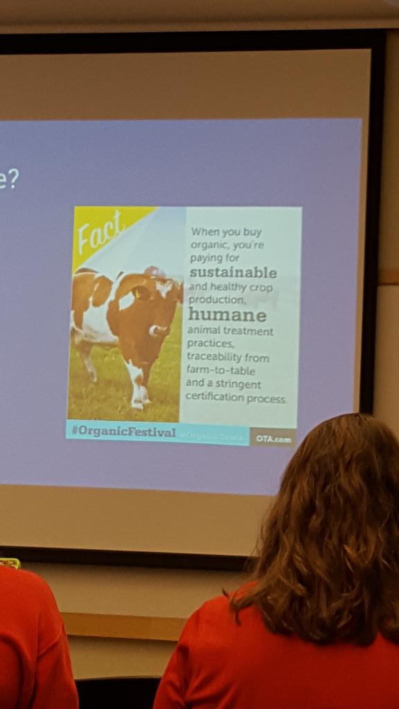 Nickgreene56's tweet photo. Misconceptions about organic foods.  Organic animals are not treated any different then other animals #ALEC350pres https://t.co/AyEqqnytpx
