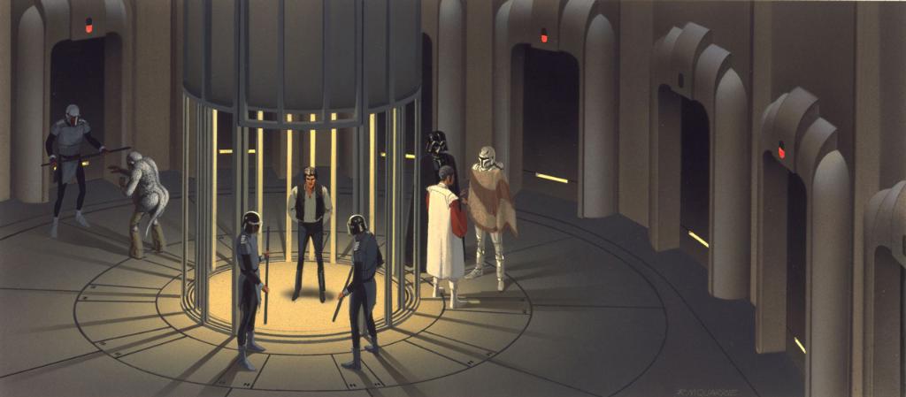 starwars's tweet photo. #McQuarrieMonday- Han's future is looking dim... https://t.co/MOmg5xjLKP