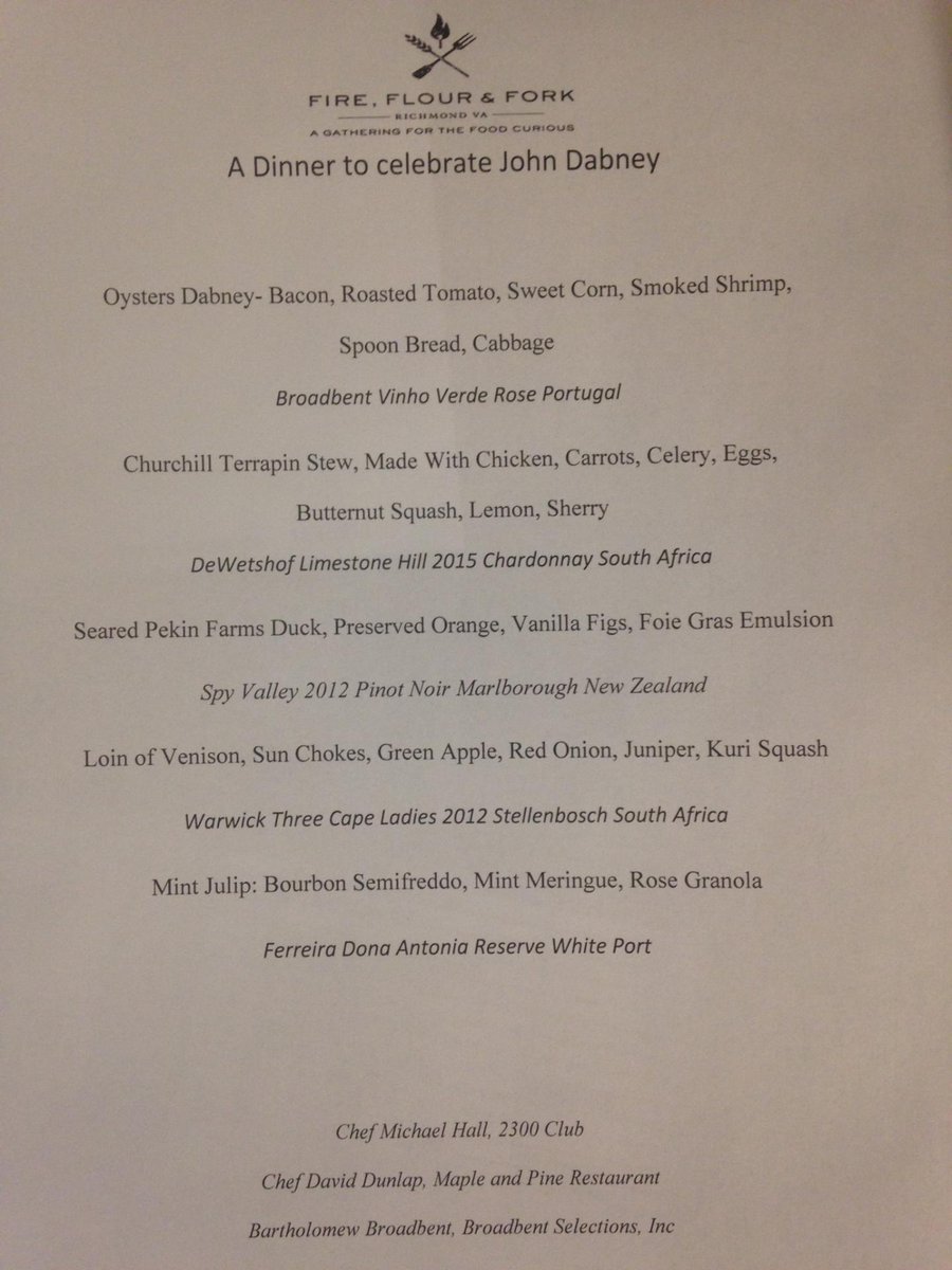 ChefDavidDunlap's tweet image. Enjoyed being part of Fire, Flour &amp;amp; Fork last night!
#fireflourfork15 #quirkhotel  #mapleandpine