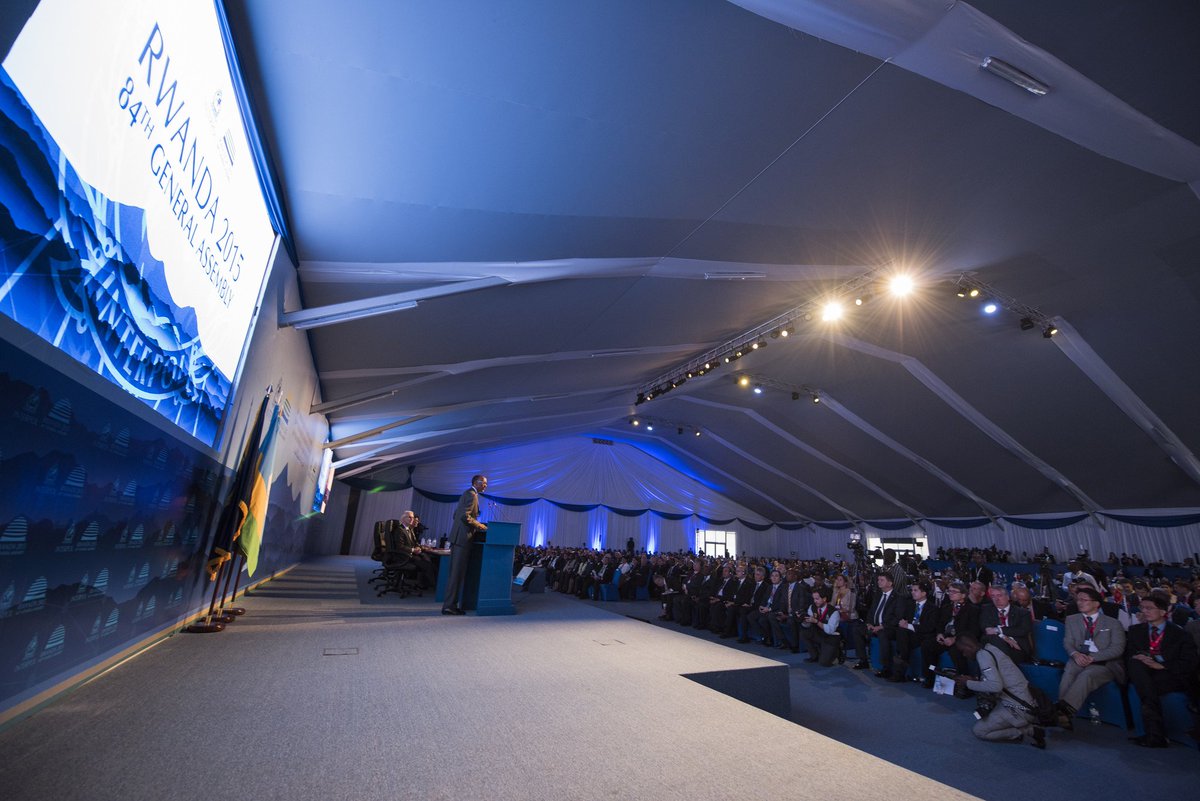 Rwandapolice's tweet photo. MT @RwandaGov: President @PaulKagame’s Keynote Address at the 84th #INTERPOLGA. https://t.co/2ViyDoASJT #Rwanda https://t.co/URzDCNkW0T