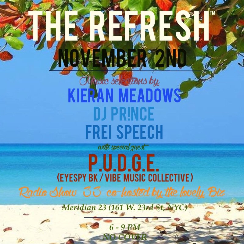 itstherefresh's tweet photo. Today Monday 11/2, special guest @PUDGEmentDay #nycafterwork #afterworknyc #therefresh #nyc https://t.co/V0z7GORc6s