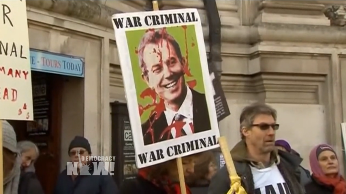 democracynow's tweet photo. Report: Tony Blair Ordered Report on Illegality of Iraq War Destroyed https://t.co/9AEFoWuY3R https://t.co/JeGapQeNZa