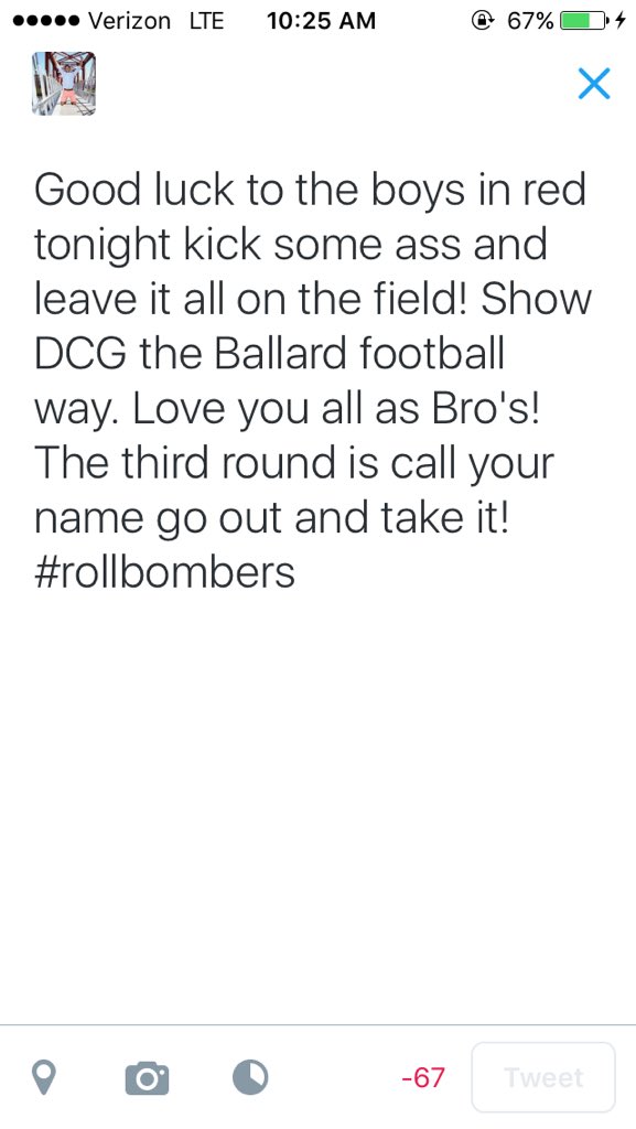 Marcuschieves6's tweet photo. #rollbombers #BeatDcg https://t.co/WglrIgTbng