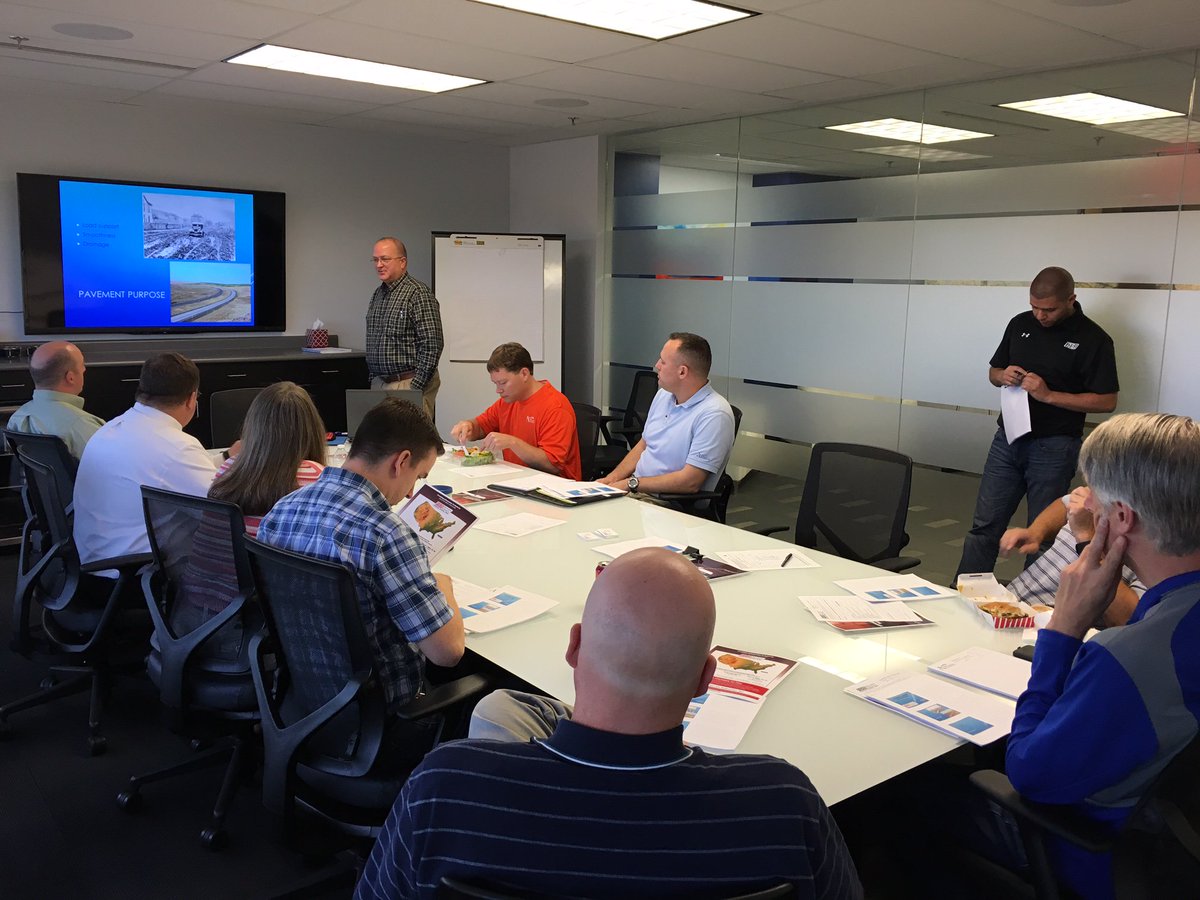 AffinisCorp's tweet photo. #PSI is here for an #AffinisU Geotechnical Aspects of Pavement Design lunch‘n’learn. Learning all about #subgrades. https://t.co/btmDXRHm00