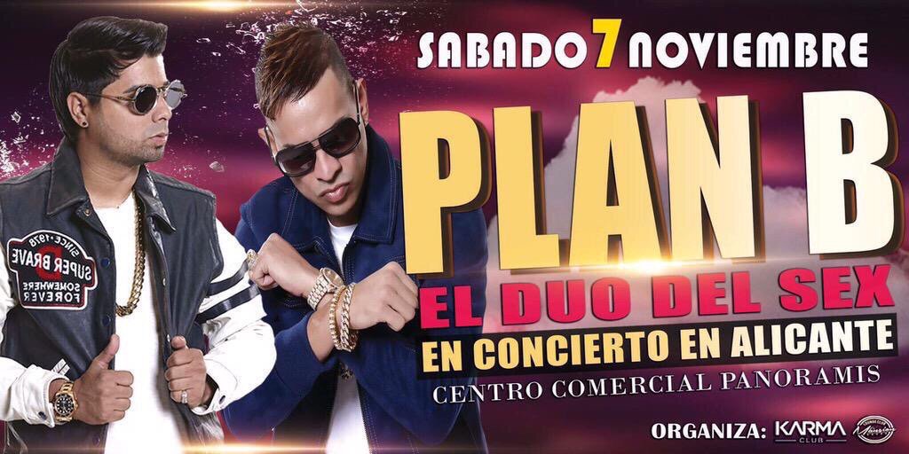 PLANBLIVE's tweet photo. Esta Sábado en vivo en #Alicante #Espana en el centro comercial panoramis! #planbworldtour #chenchoymaldy https://t.co/OenovO7dqZ