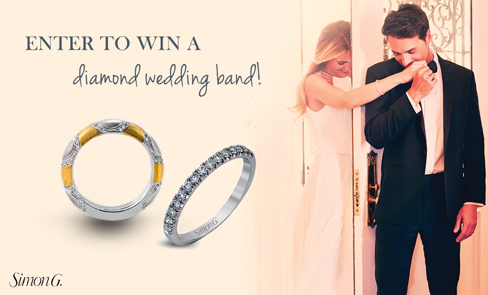 BridalPulse's tweet photo. We just launched a NEW #giveaway! Enter to win a @SimonGJewelry diamond wedding band! https://t.co/BiMQuob7cC https://t.co/sXh6MbSChQ