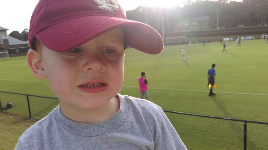 jenwhitaker00's tweet photo. Talk about an impossible birthday gift: This 1 wants to play w/ the @FSU_Soccer players 4 his 3rd bday next wk!?!? https://t.co/cGtTAmPku7