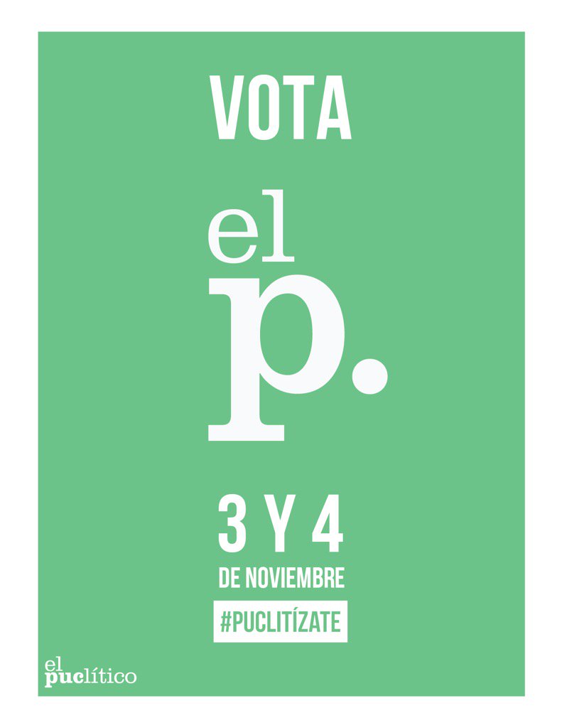 franoyanedel's tweet photo. Vota por @El_PUClitico para el Presupuesto Participativo de la @Feuc https://t.co/9aMAlmFEXf