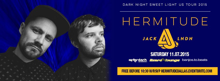 banjostobeats's tweet photo. SAT! 11.7 @HermitudeMusic + @jackLNDN *Buy Tix* - https://t.co/fuJDaYIFyM https://t.co/dkAuU9oDsx