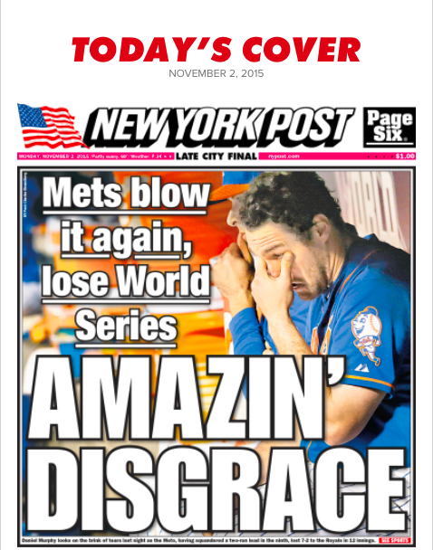 JRHavlan's tweet photo. the best i could come up with last night was "What a Sheame"
kudos, @nypost. 
you've done it again.
#win https://t.co/ZVsMFv4VRq