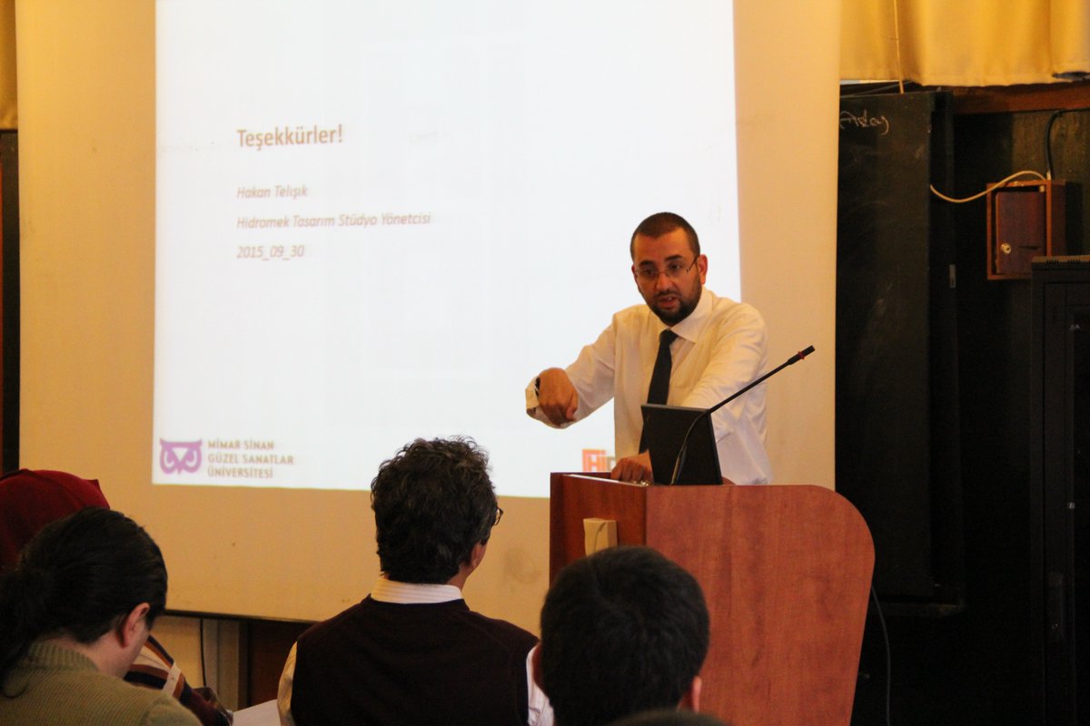 msgsuENTAS's tweet photo. 30.09.2015 @Hidromek 'ten Sn. Hakan Telışık, üniversite-sanayi işbirliği kapsamında bir sunum gerçekleştirdi. https://t.co/90qSEkch1i