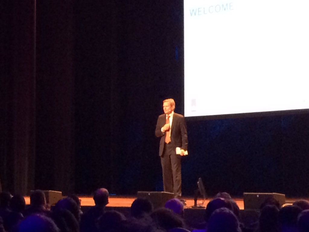 Ger Bergkamp, CEO <a href="/IWAHQ/">International Water Association</a>, kicks off #openingceremony <a href="/AmsterdamIWW/">Amsterdam International Water Web (AIWW)</a> with emphasizing our shared passion: WATER!