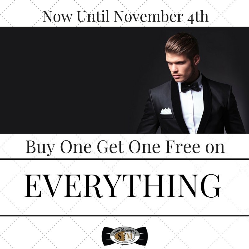 SamMichaelsMens's tweet photo. Our #Storewide #Sale ends this Wednsday! Mention this post for the deal! #BOGO #Fall #Style #Menswear #SamMichaels https://t.co/pQTnCW7xke