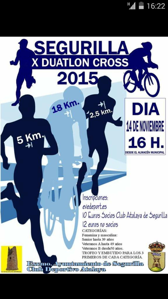 Ya esta aquí el mejor duatlon de la comarca , y una referencia en la zona centro de la península.
