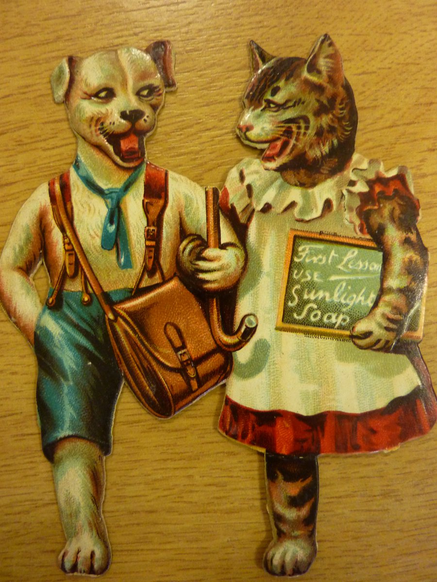 Cat-aloguing in the archive, rediscovered this delightful piece... 'The First Lesson'. #MewseumMonday