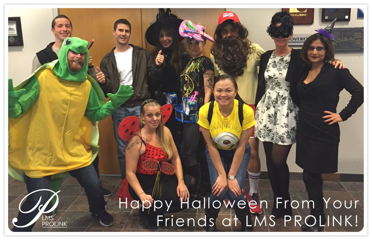 On Oct. 30 employees at @LMSPROLINK got into the #Halloween spirit with some awesome costumes.  Great work guys!!