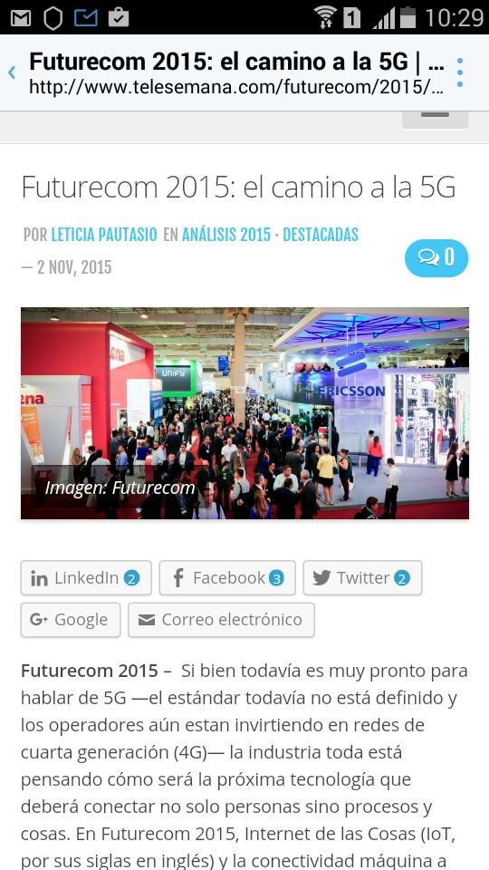 cliptelecom's tweet photo. #Futurecom2015: el camino a la #Tecnologia #5G
@TeleSemana
https://t.co/7Iwsc1cyti https://t.co/ZdctRHiGOo