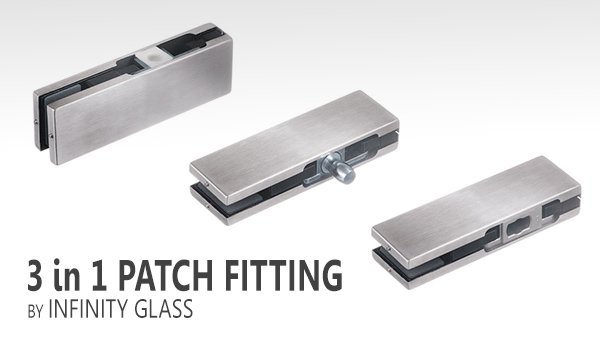 Infinity_Glass_'s tweet photo. Infinity 3 in 1 patch fittings can be used as a bottom, top or an over panel patch fitting https://t.co/0AvMbLxRau https://t.co/7PNuZyJG36