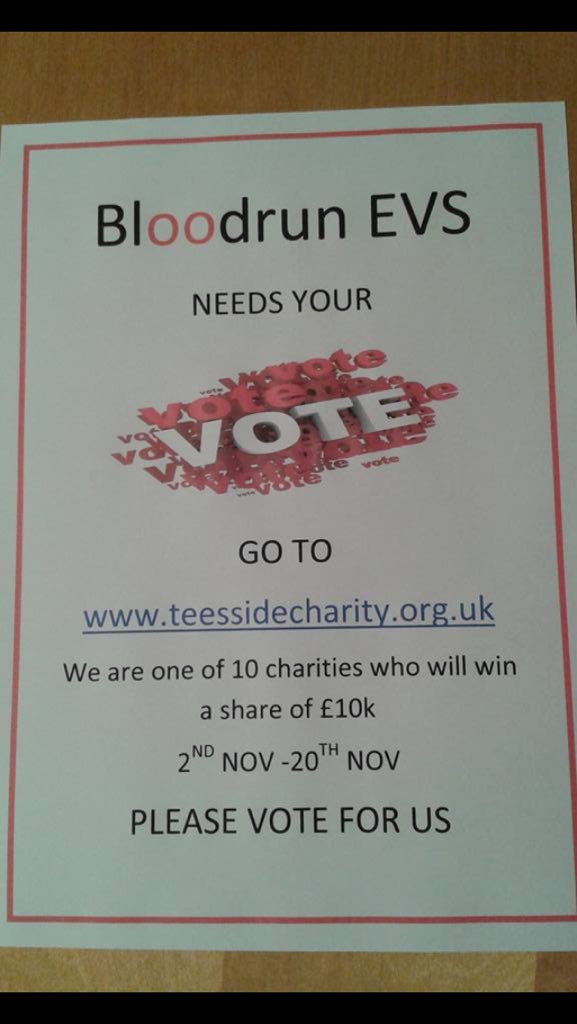 WordsofDesign's tweet image. Can all friends and family please go on website seen and vote for BLOODRUN. #Bloodrunevs #charity #mororbikes