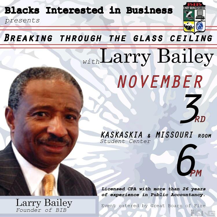 BIB_SIU's tweet photo. Come see Larry Bailey tomorrow at 6! https://t.co/OytC5zu8ig