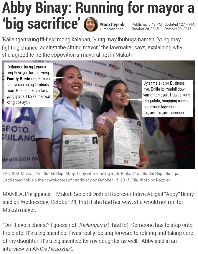 stopbinay's tweet image. BINAY Ayaw Binatawan Ang Pagka-Mayor sa Makati, Sinakripisyo Ang Anak, Tawag Dyan KASAKIMAN
…ysinungalingatmagnanakaw.blogspot.com/2015/11/binay-…