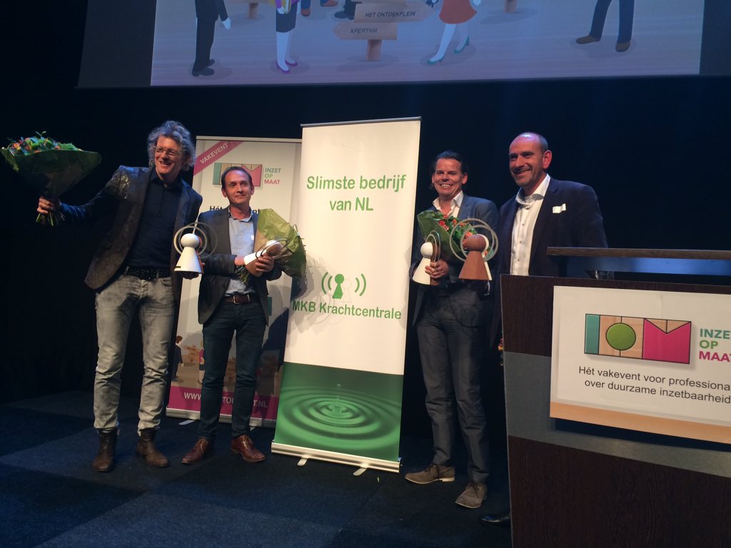 mkbkr8's tweet photo. De winnaars: #SlimstebedrijfvanNL: #criticalminds #luyten #meurshrm #mijmuseum https://t.co/G7xqeq1L2G