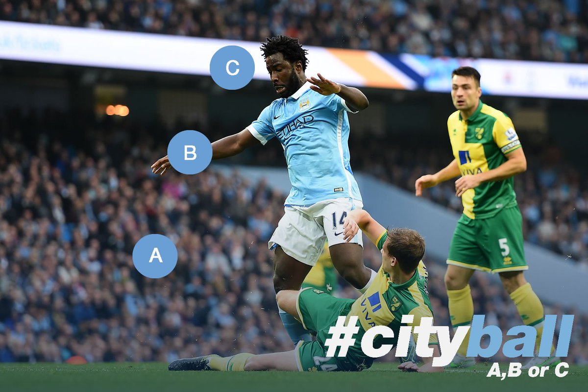 ManCity's tweet photo. Where do you think the ⚽️ is hiding?

It's #cityball time! #mcfc https://t.co/xHo9RquMO7