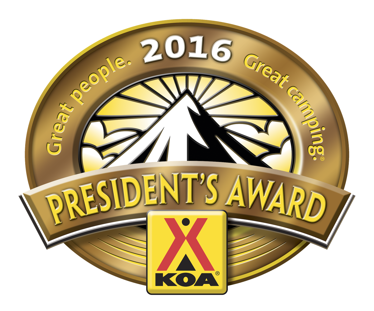 ColomaKOA's tweet photo. Thanks to all of our campers, we have received the President's Award! We couldn't have achieved this without you! https://t.co/wGFJUPYKra