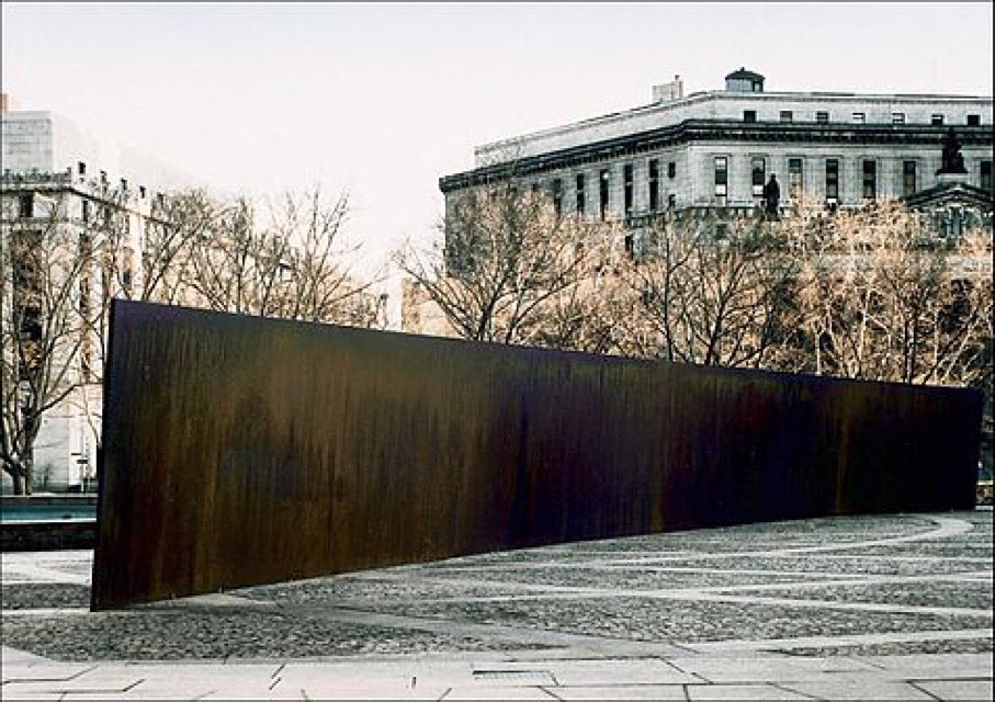 Happy 76th Birthday Richard Serra    here is his Titled Arc 