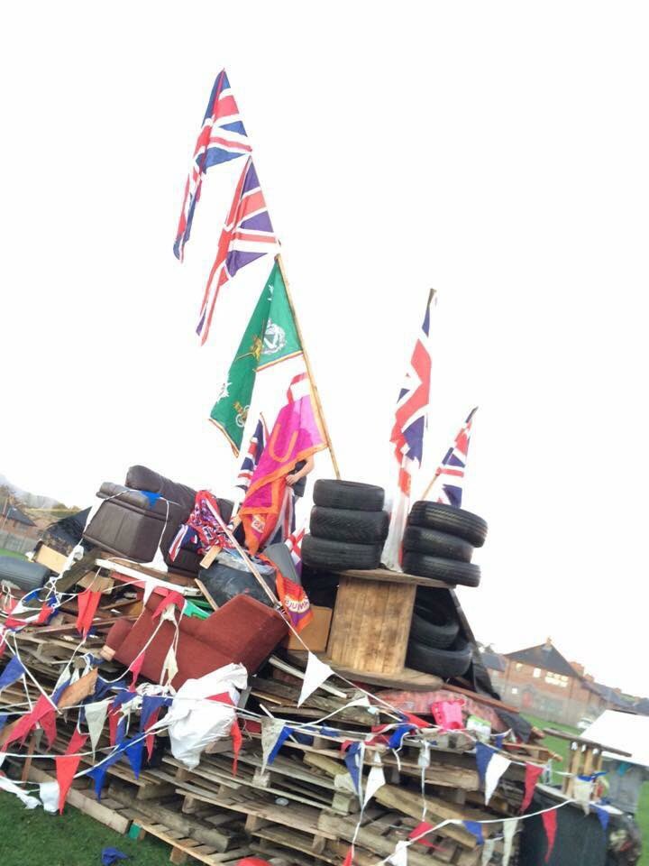 P_U_L_Views's tweet photo. Bonfire that was erected on council owned land outside Kilkeel on Saturday night. Masked men were also in the area. https://t.co/QZTr3DuUq6