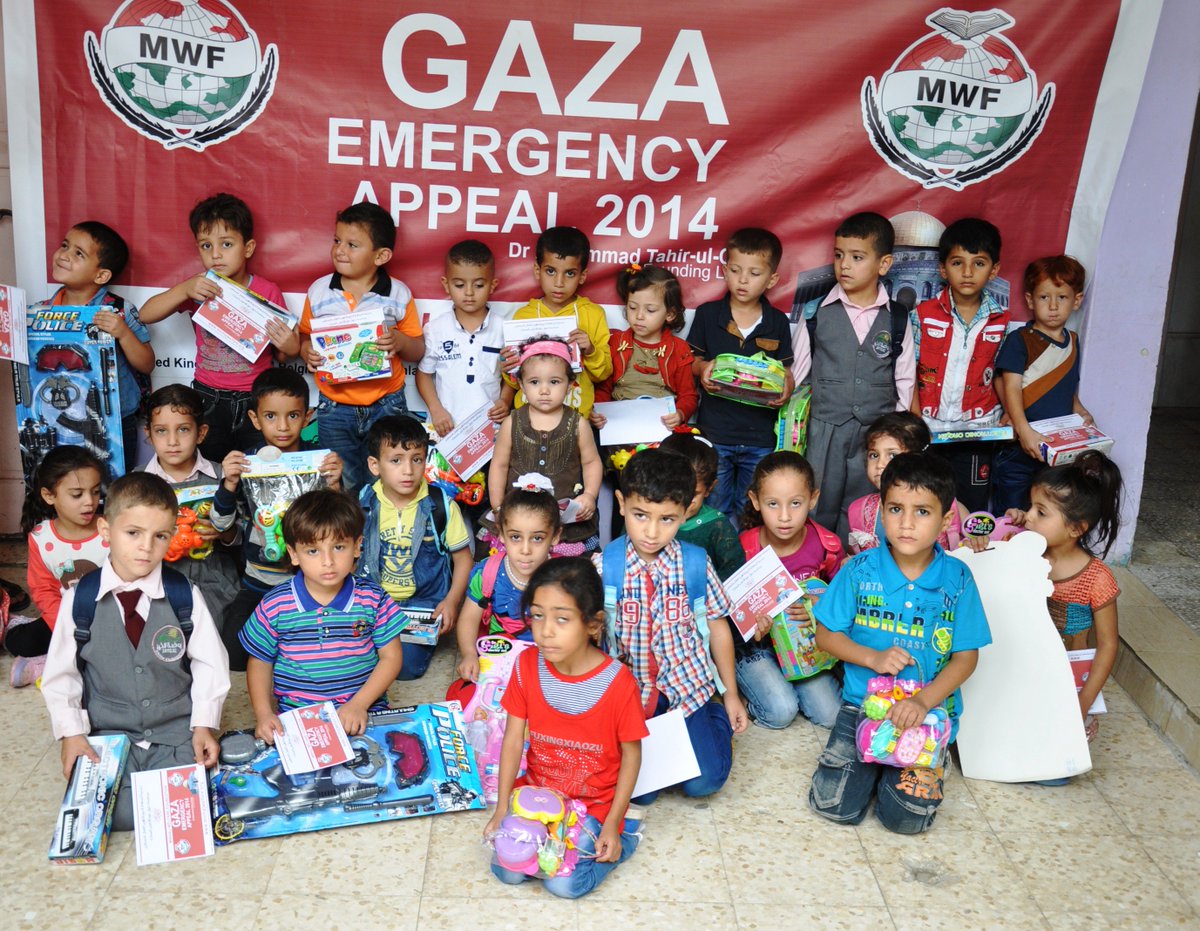 minhajwelfare's tweet photo. #MWFreliefEfforts are not just limited to Pakistan, our teams have been working in conflict areas of #Gaza #Orphans https://t.co/Zmp2n1lJAv