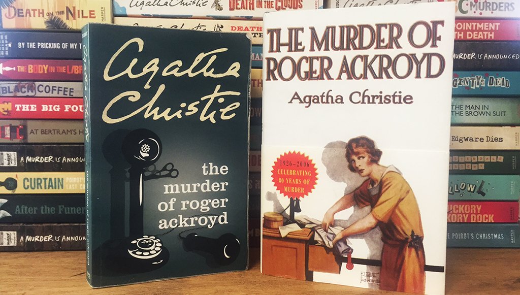 agathachristie's tweet photo. November's Book of the Month is The Murder of Roger Ackroyd. Have you read it? Find out more https://t.co/DSe9FKPbLI https://t.co/lz3RNt7ncc
