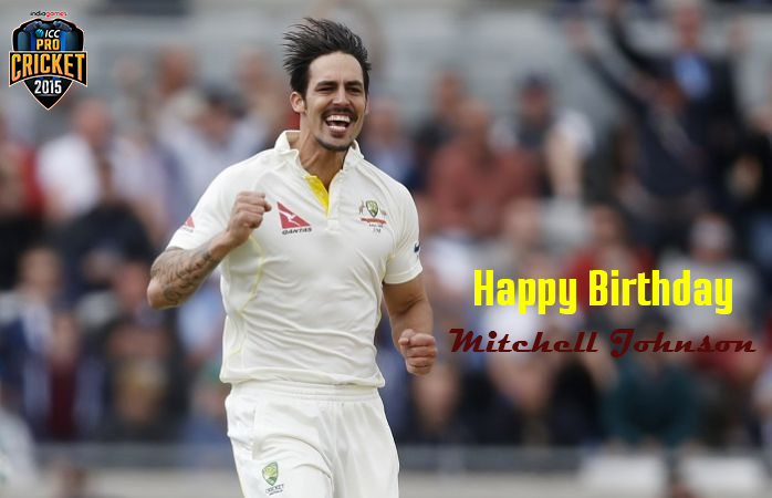 Happy birthday to Mitchell Johnson from the ICC Pro Cricket Team! 