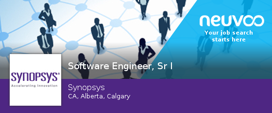 NeuvooEngCAL's tweet photo. Check out this #job: #Software #Engineer, Sr I at Synopsys in #Calgary #jobs https://t.co/Yfjgmo8r46 https://t.co/t0YiabSRuQ