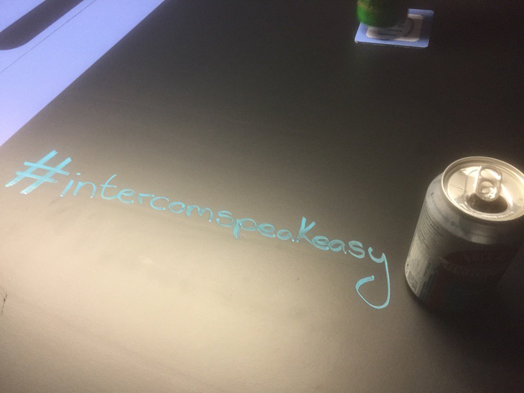 paulhayesman's tweet photo. @intercom #intercomspeakeasy https://t.co/aMJLgm5cDa