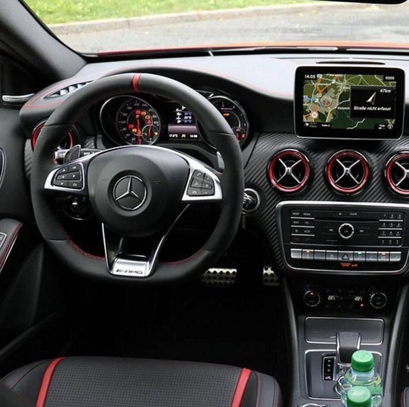 Black Mercedes Black Mercedes Amg Interior Red Details