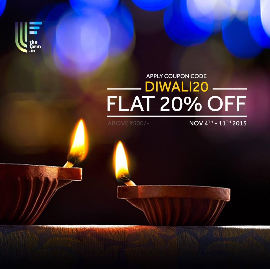 TheFarm_India's tweet photo. Shop farm fresh produce on https://t.co/LtDcr8n4HN to get flat 20% off- COUPON CODE: DIWALI20. https://t.co/cm2MzuspSS