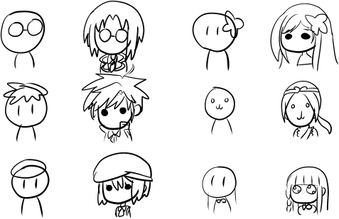 TWキャラの記号化 