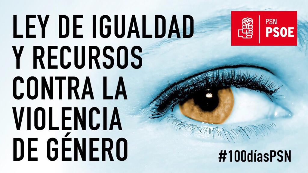 PSN_Azagra's tweet photo. Ley de igualdad y lucha contra la violencia de género #PSOE #Igualdad https://t.co/o6EB98HSoX