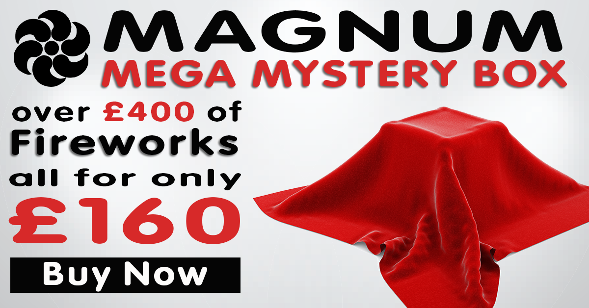 MagnumSeries's tweet photo. Magnum #MEGAMYSTERYBOX Over £400 of fantastic Fireworks, only £160.Only 6 boxes left!!!Visit https://t.co/lFFGqNLiW2 https://t.co/RIrrBSiqlZ