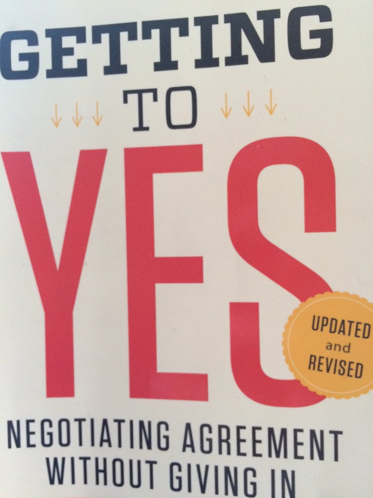 WallStStockTalk's tweet photo. Great read for success! #Negotiation #GettingToYes #Books #GoodRead https://t.co/M256UeHe2A