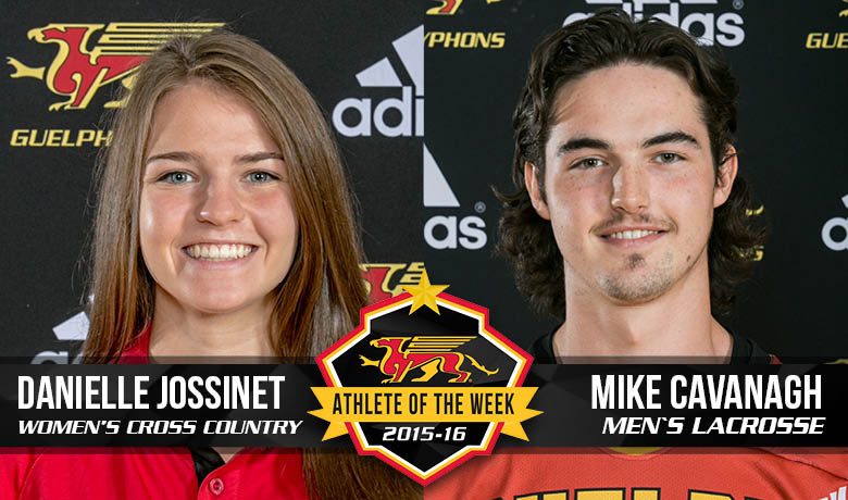 guelph_gryphons's tweet photo. Danielle Jossinet (XC) &amp; Mike Cavanagh (MLAX) named Gryphon Athletes of the Week
https://t.co/AP6pr0zUWC https://t.co/P9uwN2pYYn