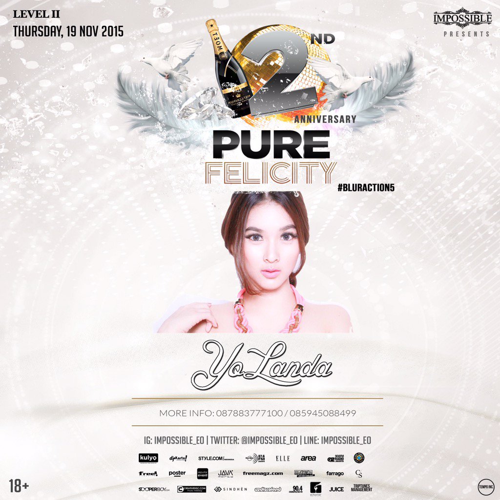 Yolanda has confirmed performing at "Pure Felicity" #BLuraction5 to celebrate Impossible Organizer's 2nd Anniv!