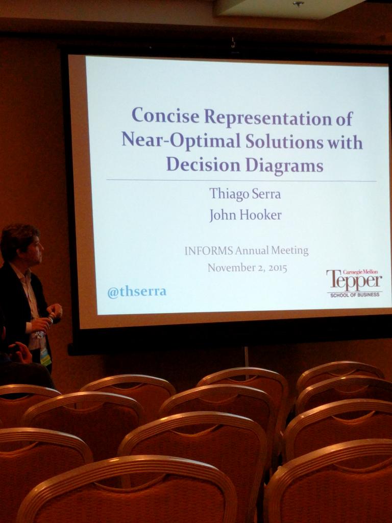 miketrick's tweet image. Next up @thserra at #informs2015