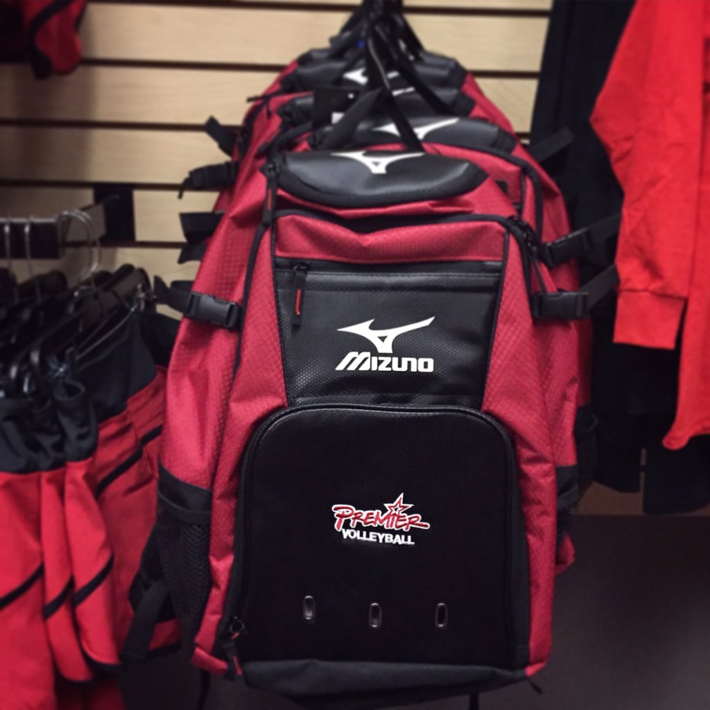Items for sale in The Loft: #Mizuno backpacks, T's, cover up shorts, shoes, socks, spandex, headbands &amp; omni tights!
