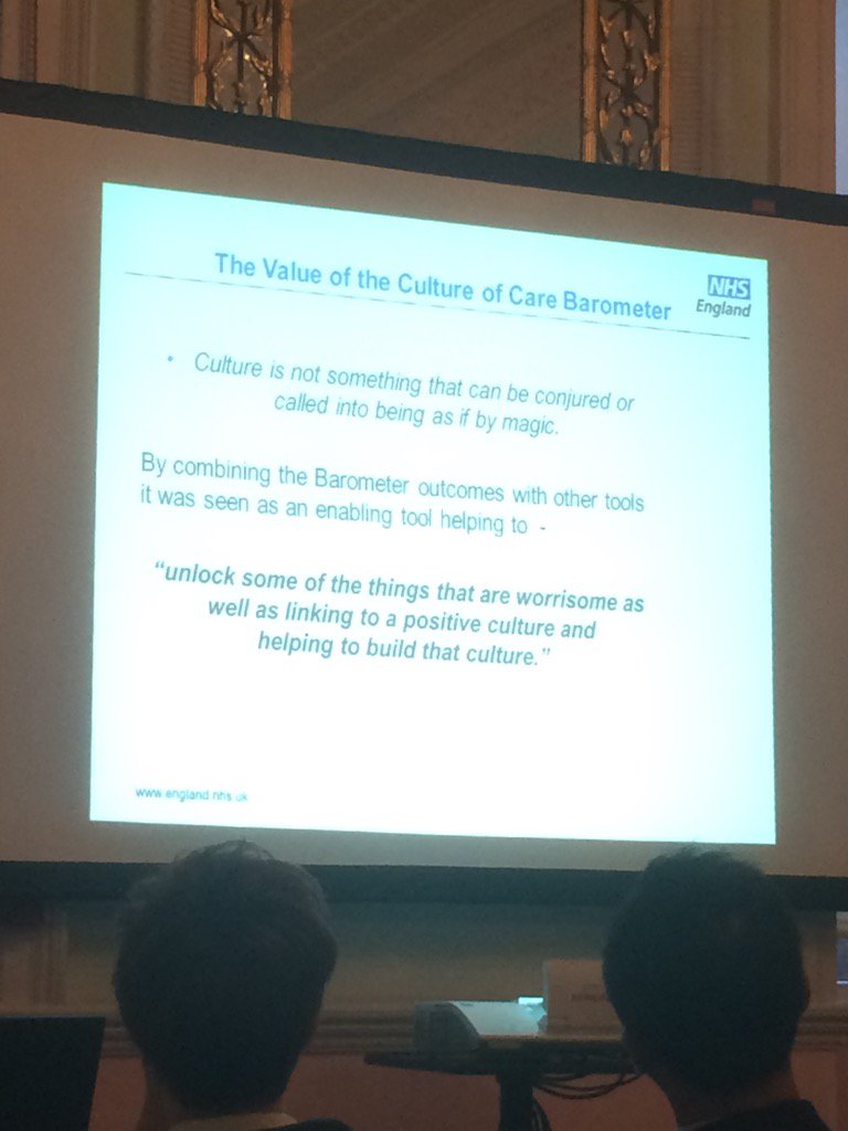 MJSterry's tweet photo. .@BronaghScott on Culture of Care Barometer. "Be brave to have those difficult conversations" #plan_ed https://t.co/69abcZh3cz