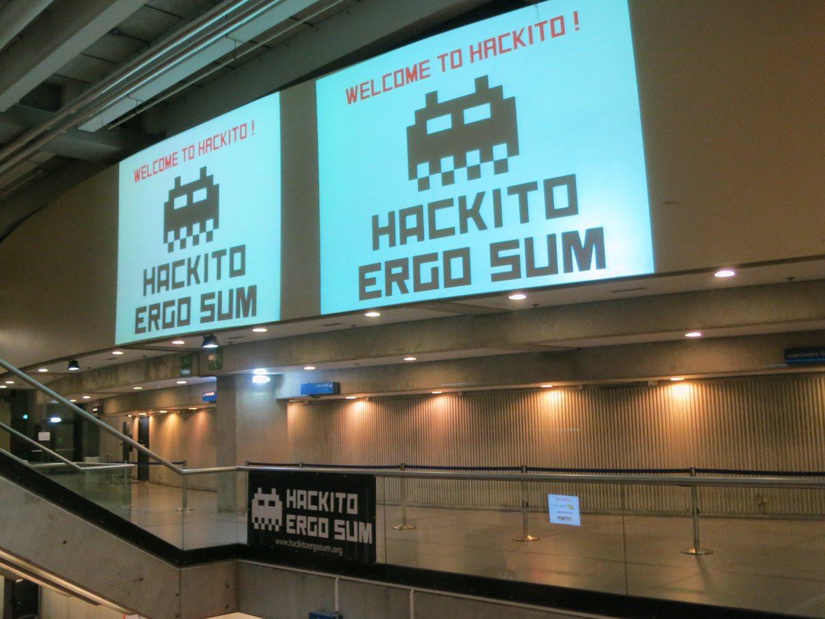 Anoage's tweet photo. A great conference with good talks and nice people! Hackito Ergo Sum @hesconference https://t.co/PzzfwJ85LN