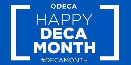 CG_DECA's tweet photo. Happy #DECAMonth  Stop by the DECA room this week to join DECA and #BeEpic https://t.co/b81sZpVEEv