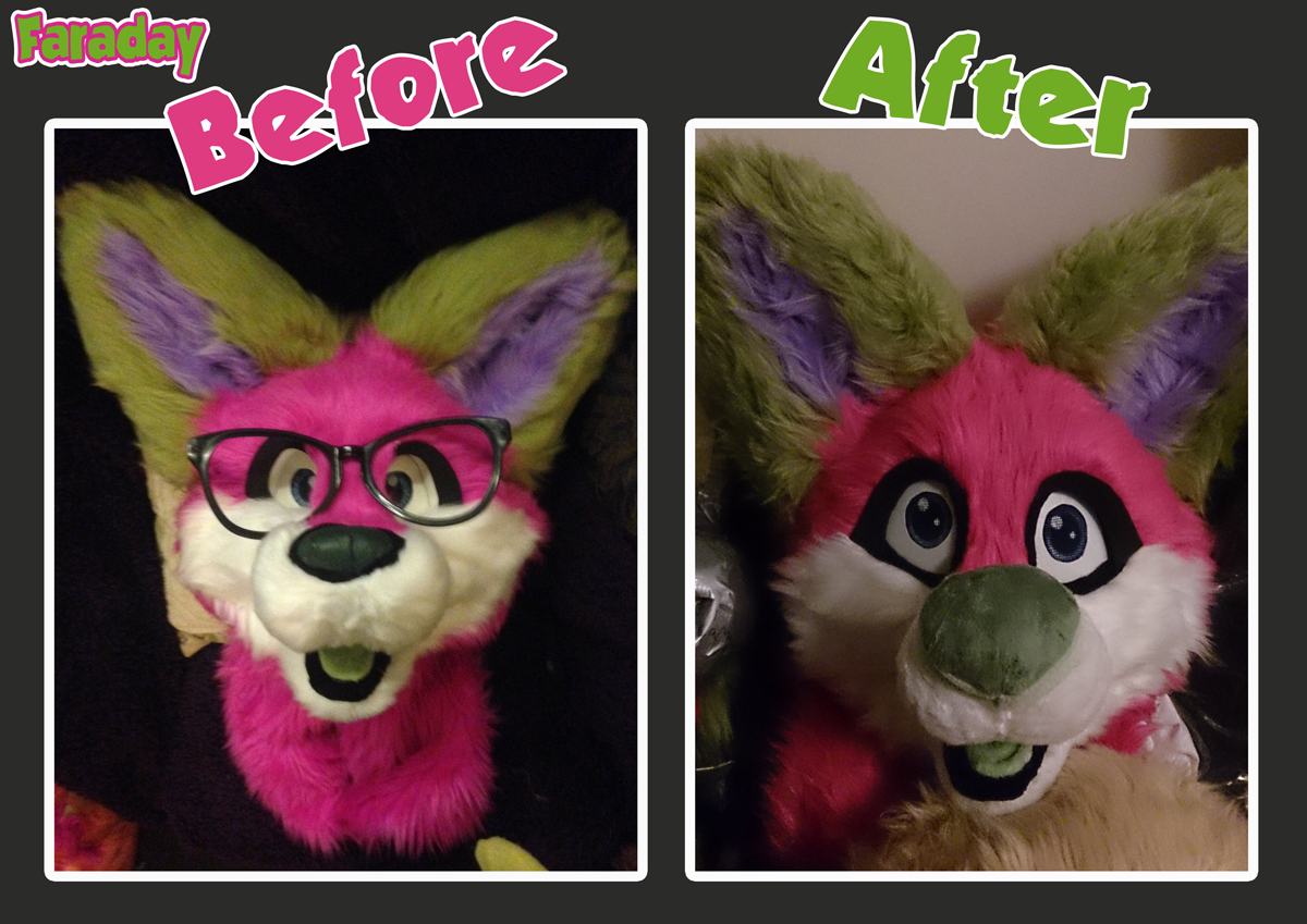 FaradayFox's tweet photo. That day when Faraday got a makeover #cosmeticsurgery https://t.co/5iHFToipqx
